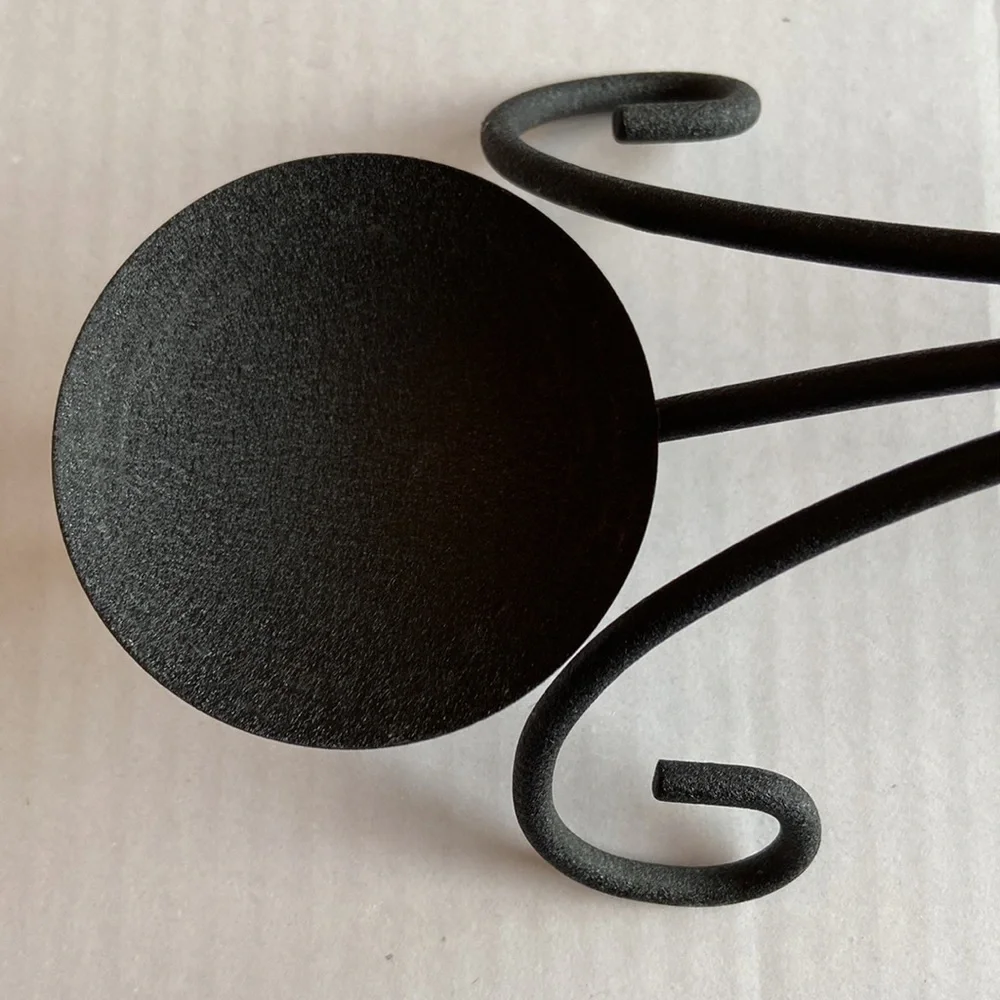 Black Iron Candle Holder